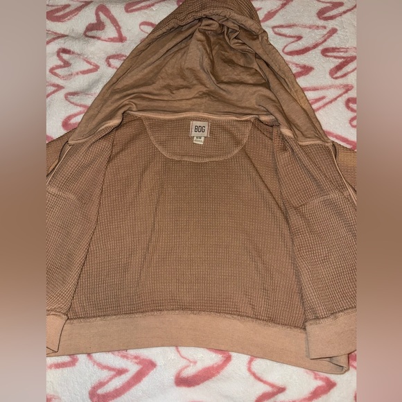 COPY - super cute urban outfitters waffle zip up hoodie! - Picture 4 of 5